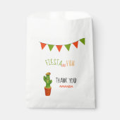 Cactus verjaardagsfeestje fista leuk bedankt bedankzakje (Voorkant)