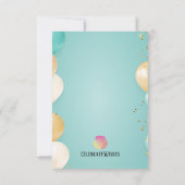 Cactus Verjaardagsvreugde: Verjaardag Kaart (Achterkant)