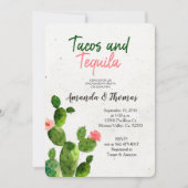 Cactus verloving FIESTA Invitation Taco Bout Love Kaart (Voorkant)