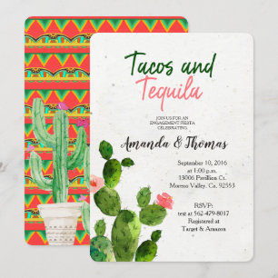 Cactus verloving FIESTA Invitation Taco Bout Love Kaart