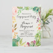 Cactus Verloving Uitnodigingen (Staand voorkant)