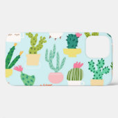 Cactus verscheidenheid,  naadloze achtergrond. Case-Mate iPhone case (Achterkant (horizontaal))