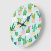 Cactus verscheidenheid, naadloze achtergrond. grote klok (Hoek)
