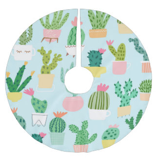 Cactus verscheidenheid,  naadloze achtergrond. kerstboom rok