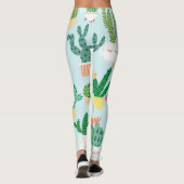 Cactus verscheidenheid,  naadloze achtergrond. leggings (Achterkant)