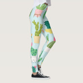 Cactus verscheidenheid,  naadloze achtergrond. leggings (Rechts)
