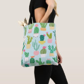 Cactus verscheidenheid,  naadloze achtergrond. tote bag (Dichtbij)