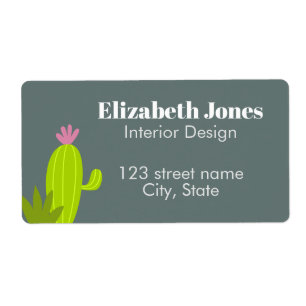 Cactus Verzendlabels Etiket