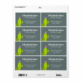 Cactus Verzendlabels Etiket (Full Sheet)