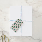 Cactus Vetpatroon Cadeaulabel (Met Touw)
