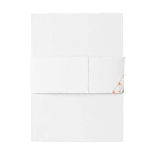 Cactus vetplanten Lights Monogram bruiloft Uitnodigingen Wikkel (Achterkant Voorbeeld)