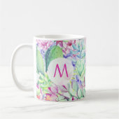 Cactus & vetplanten monogram koffiemok (Links)