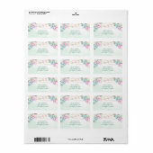 Cactus vetplanten String Lights Floral Etiket (Full Sheet)