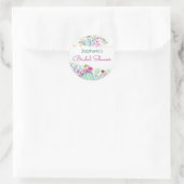 Cactus vetplanten String Lights Vrijgezellenfeest Ronde Sticker (Tas)