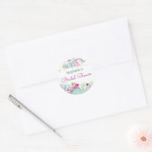 Cactus vetplanten String Lights Vrijgezellenfeest Ronde Sticker (Envelop)