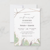 Cactus & vetplanten Terrarium repetitie diner Kaart (Voorkant)