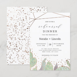 Cactus & vetplanten Terrarium repetitie diner Kaart