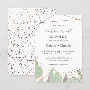 Cactus & vetplanten Terrarium repetitie diner Kaart