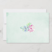 Cactus vetplanten trouwfoto bedankkaart (Achterkant)