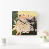 Cactus Vierkante Klok (Huis)