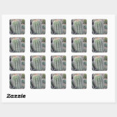 Cactus Vierkante Sticker (Vel)