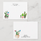 Cactus Visitekaartje (Voorkant / Achterkant)