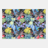 Cactus Voeg tekst en naam Mooie Waterverf 3 Inpakpapier Vel (Voorkant)