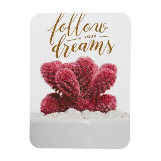 Cactus volgt je dromen magneet (Verticaal)