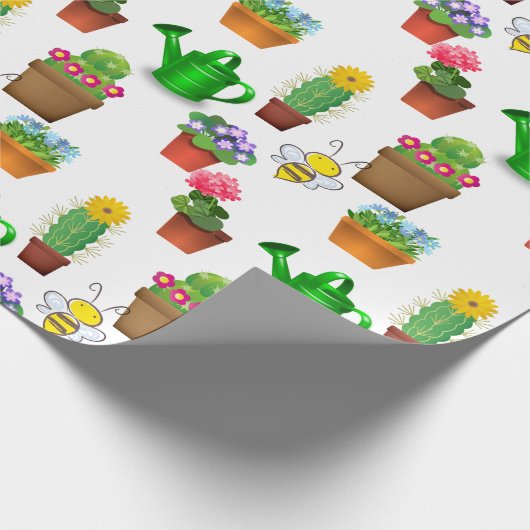 Cactus voor het tuinieren Succulent en Potten Plan Cadeaupapier (Hoek)