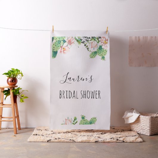 Cactus Vrijgezellenfeest achtergrond Stof (Voorbeeld)