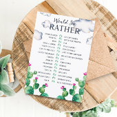 Cactus Vrijgezellenfeest zou ze liever Kaart spele