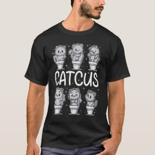 Cactus, Vrouwen Mannen Cactus Kat, Plant , Catus,  T-shirt