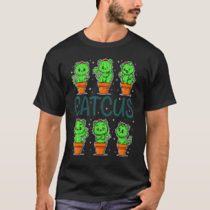 Cactus, Vrouwen Mannen Cactus Kat, Plant , Catus,  T-shirt