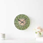 Cactus wandklok, 8" rond acryl ronde klok (Huis)