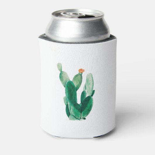 Cactus waterverf blikjeskoeler (Blikje Achterkant)