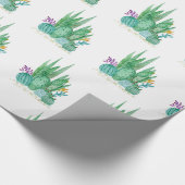 Cactus, waterverf cadeaupapier (Hoek)