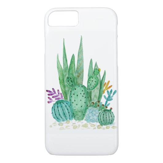 Cactus, waterverf Case-Mate iPhone case (Achterkant)