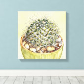 Cactus Waterverf door Debra Lee Baldwin Canvas Afdruk (Insitu (Houten vloer))