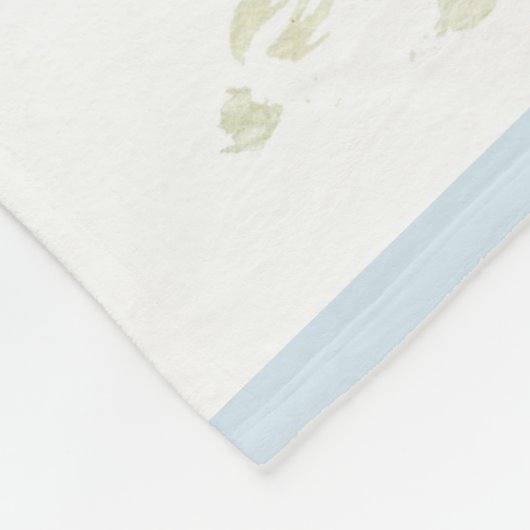 Cactus, waterverf fleece deken (Hoek)