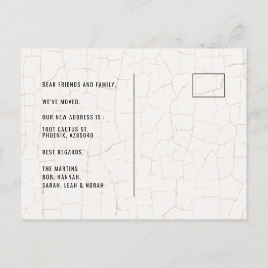 Cactus Waterverf Green Bewegende Aankondiging (Achterkant)