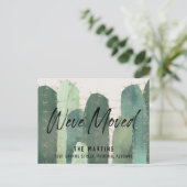 Cactus Waterverf Green Bewegende Aankondiging (Staand voorkant)