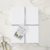 Cactus Waterverf Groene Plant Dank je wel Cadeaulabel (Met Touw)