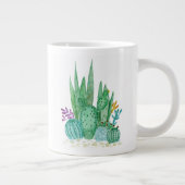 Cactus, waterverf grote koffiekop (Rechts)
