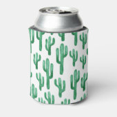 Cactus waterverf: handgetekende illustratie blikjeskoeler (Blikje Achterkant)