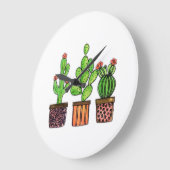 Cactus Waterverf in potten Grote Klok (Hoek)