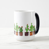 Cactus Waterverf in potten Magische Mok (Voorkant rechts)