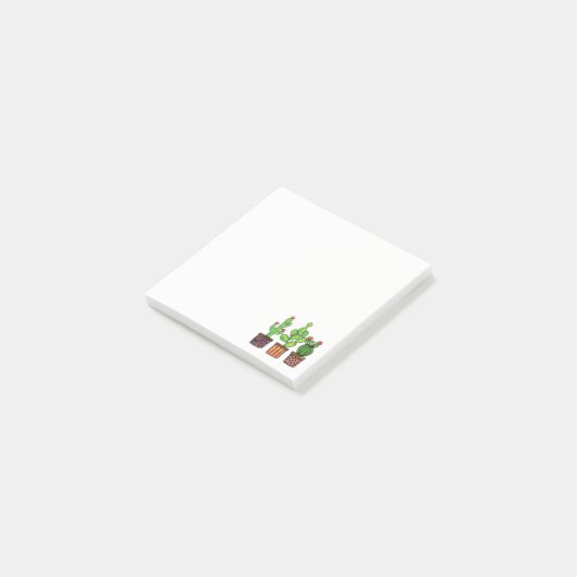 Cactus Waterverf in potten Post-it® Notes (Schuin)