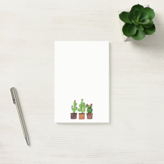 Cactus Waterverf in potten Post-it® Notes (Kantoor)