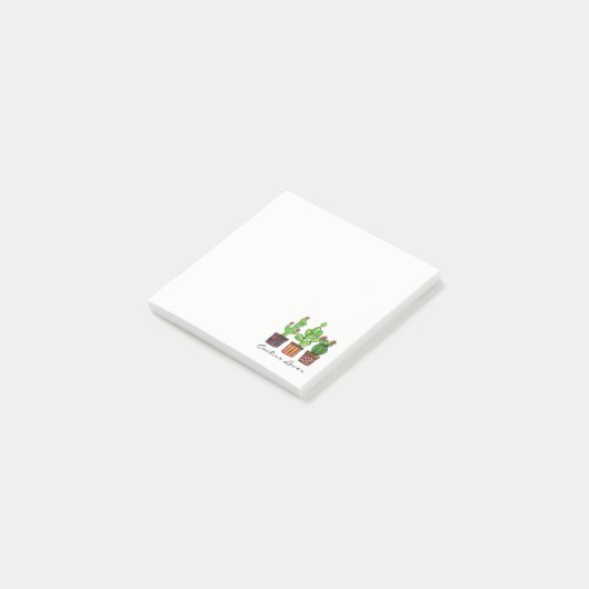 Cactus Waterverf in potten Post-it® Notes (Schuin)