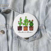 Cactus Waterverf in potten Ronde Button 4,0 Cm (In situ)